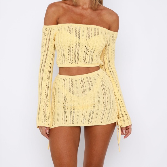 White Fox Boutique Skirt Set - Picture 2 of 7